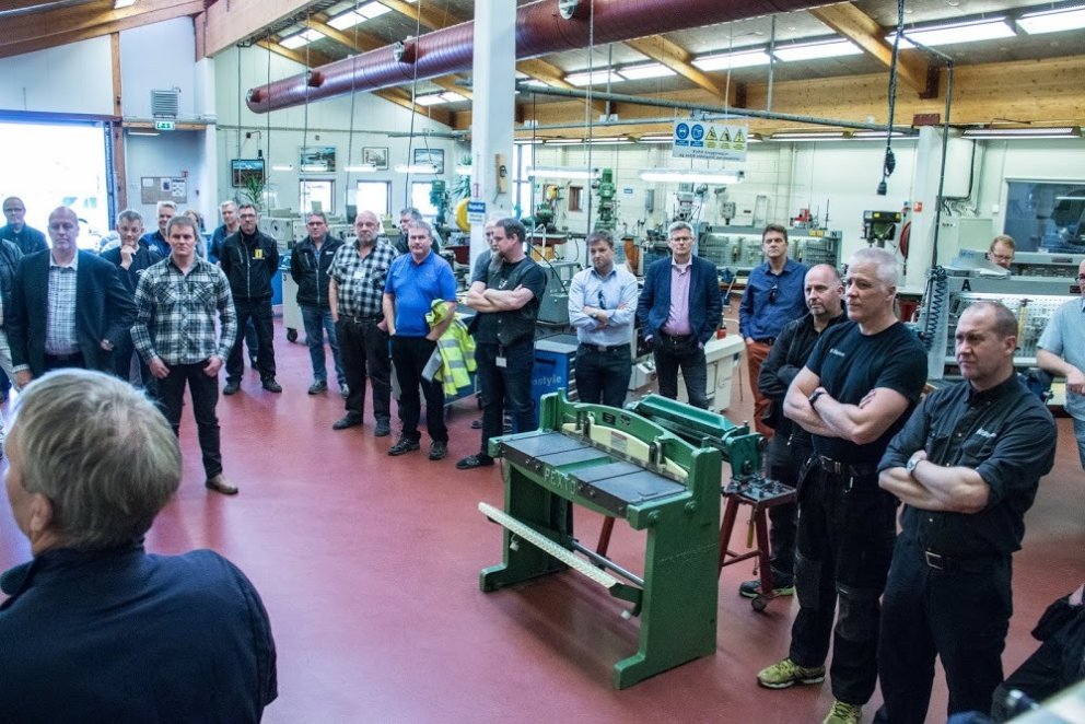 Úr hófinu á málmiðnaðarbraut sl. föstudag.