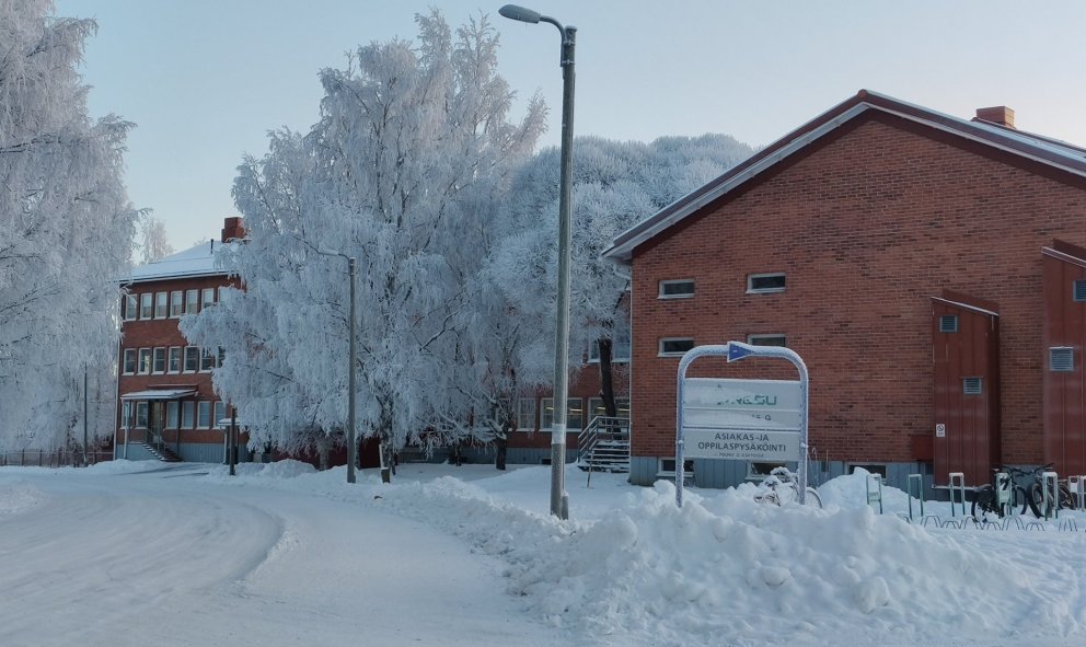 REDU-verkmenntaskólinn í Rovaniemi í Lapplandi, þar sem Gylfi Örn Atlason hefur stundað nám núna á h…