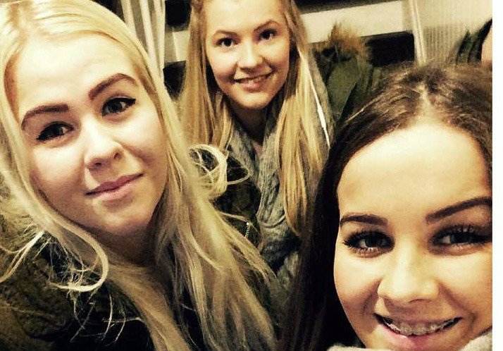 Kolbrún, Bergþóra og Sunna í Randers.