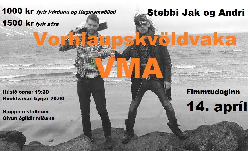 Vorhlaup í dag og vorhlaupskvöldvaka í kvöld