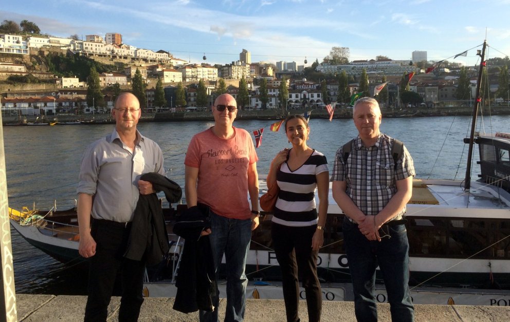 Fulltrúar FING-verkefnisins í Porto í Portúgal.