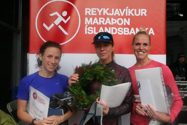 Hálfmaraþonkonur. Anna l.t.h. Mynd: Marathon.is