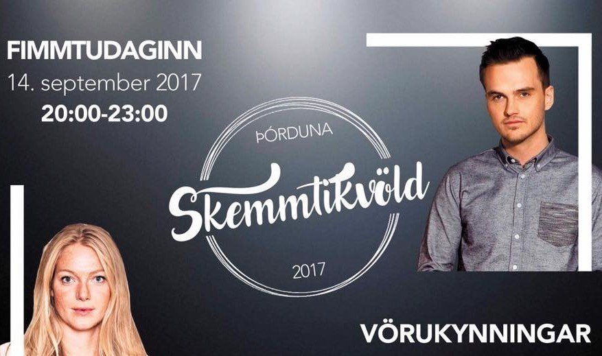 Björn Bragi og Sara Garðars eru kynnar kvöldsins.