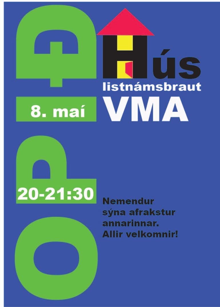 Áhugavert opið hús á listnámsbraut í kvöld.