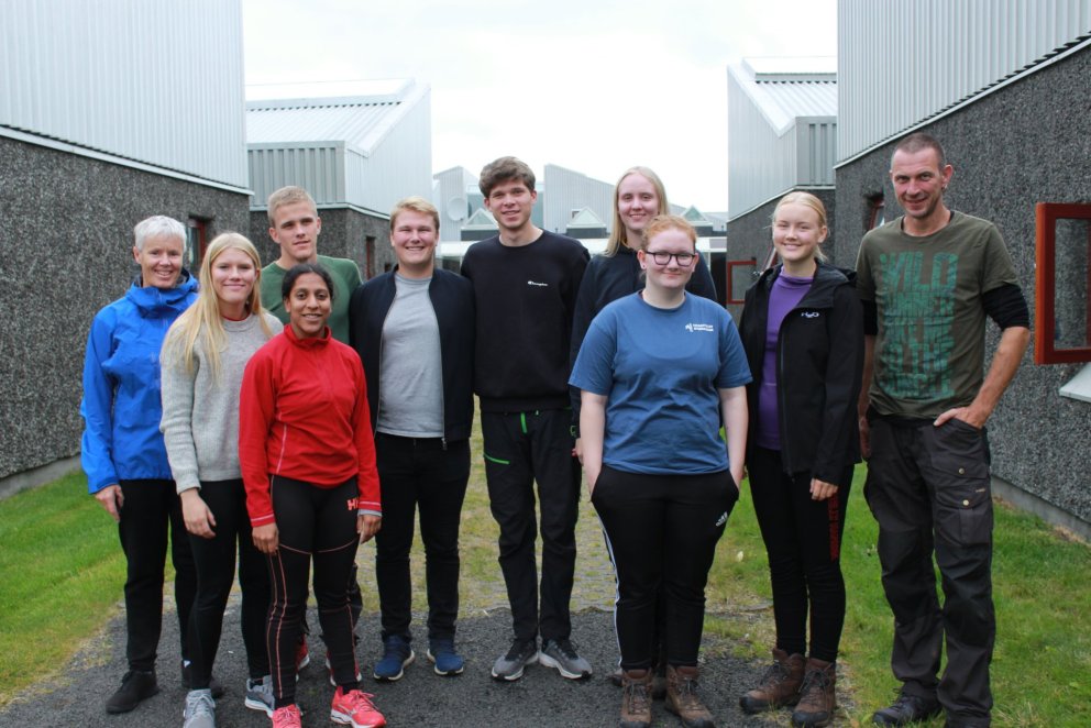 Nemendur og kennarar frá Fjerritslev.