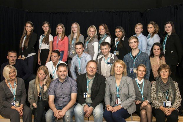 Nemendur og kennarar í Nord+ verkefninu í VMA.