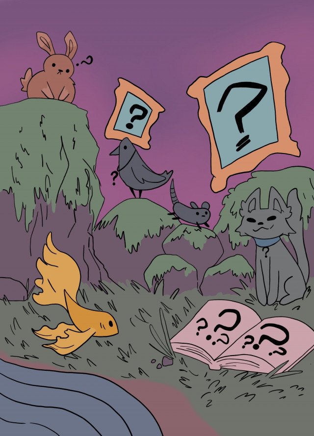 Spurningarmerki verður opnuð 7. maí kl. 15:00.