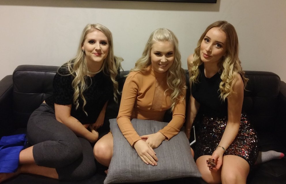 Frá v.: Bjarkey Sif, Sunna Björk og Elísa Ýrr.