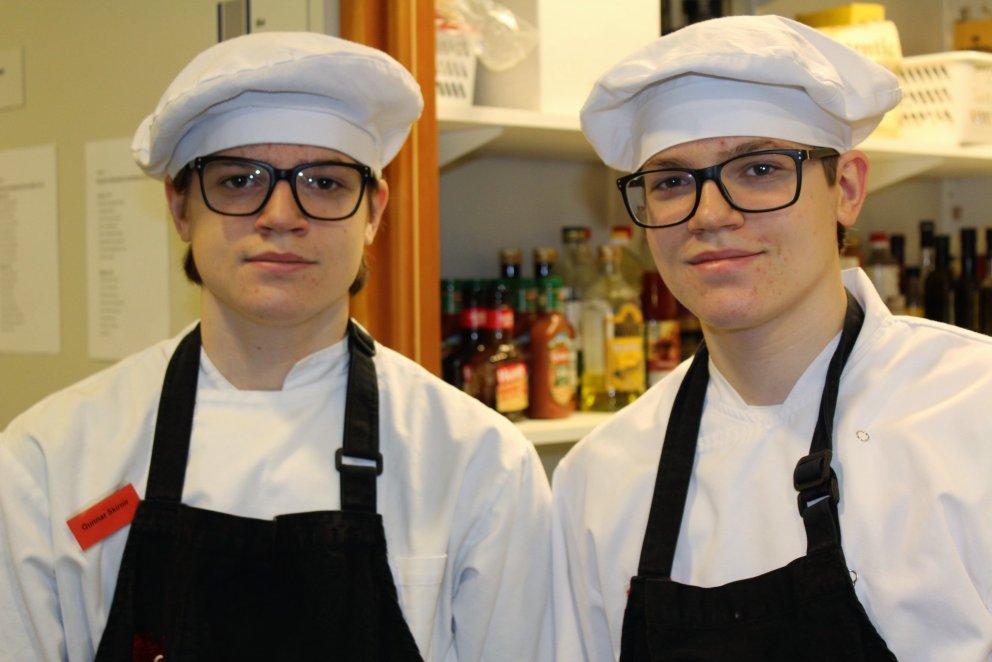 Tvíburarnir Gunnar Skírnir (t.v.) og Sæmundur.