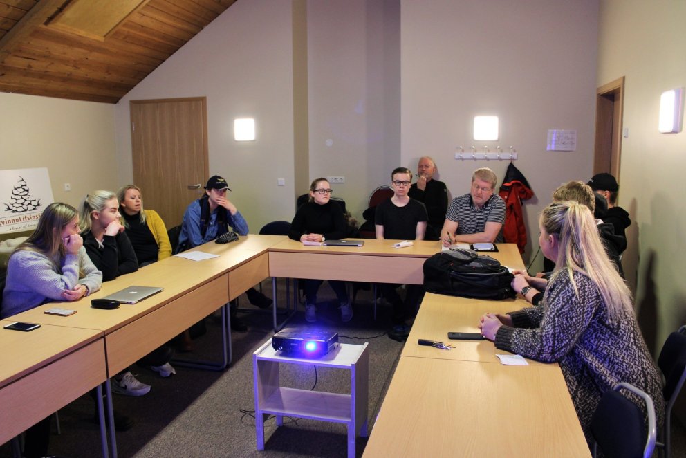 Frá kynningu markaðsfræðinema á Öngulsstöðum.