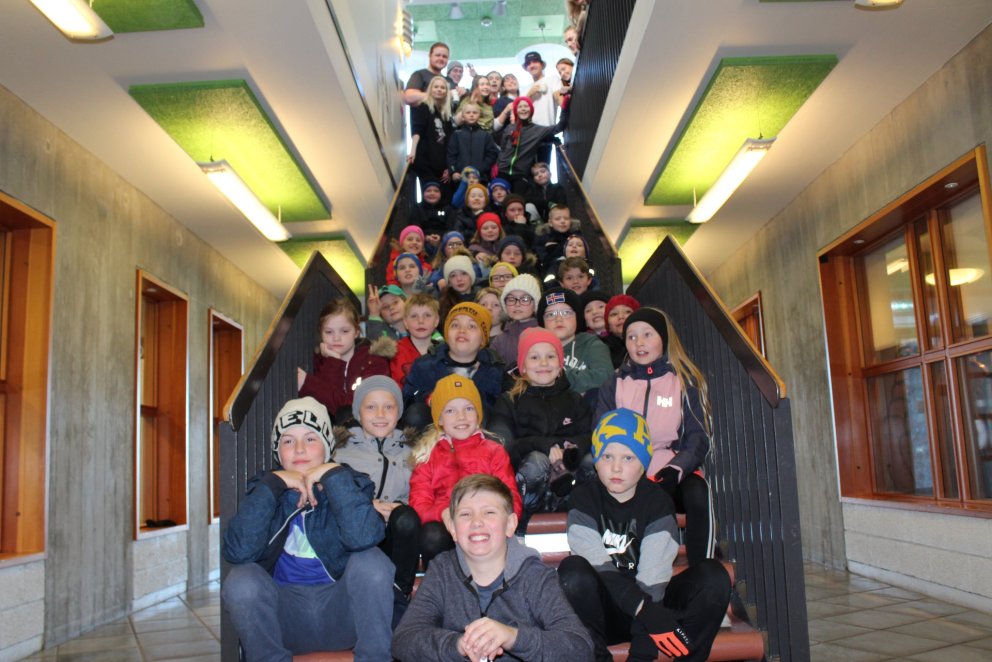 Að lokinni heimsókn á listnáms- og hönnunarbraut.