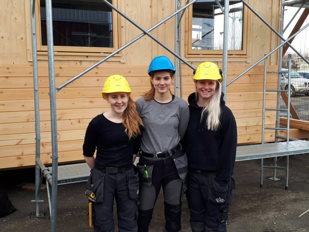 Frá vinstri: Ester María, Agnes og Anna Guðrún.