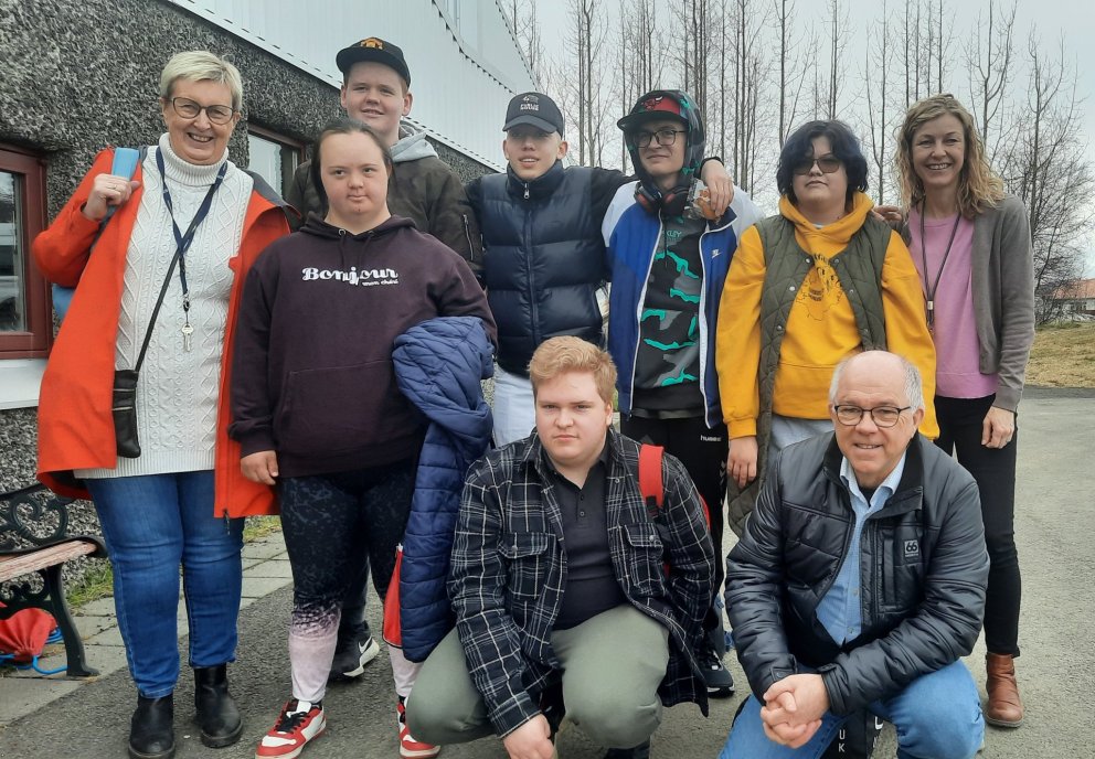 Fulltrúar VMA á hæfileikakeppni starfsbrauta 2023.