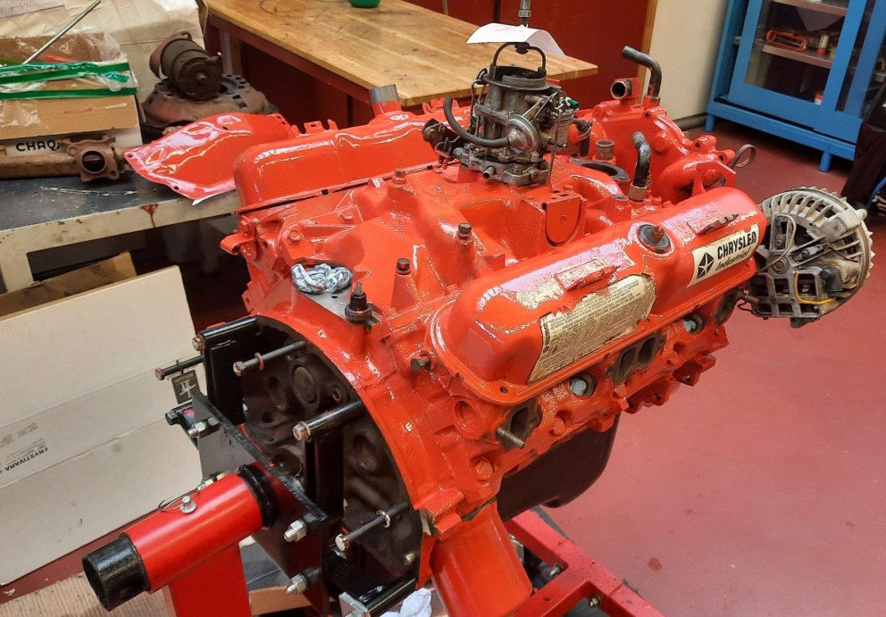 Rauður Bangsamótorinn að fá endurnýjað líf.