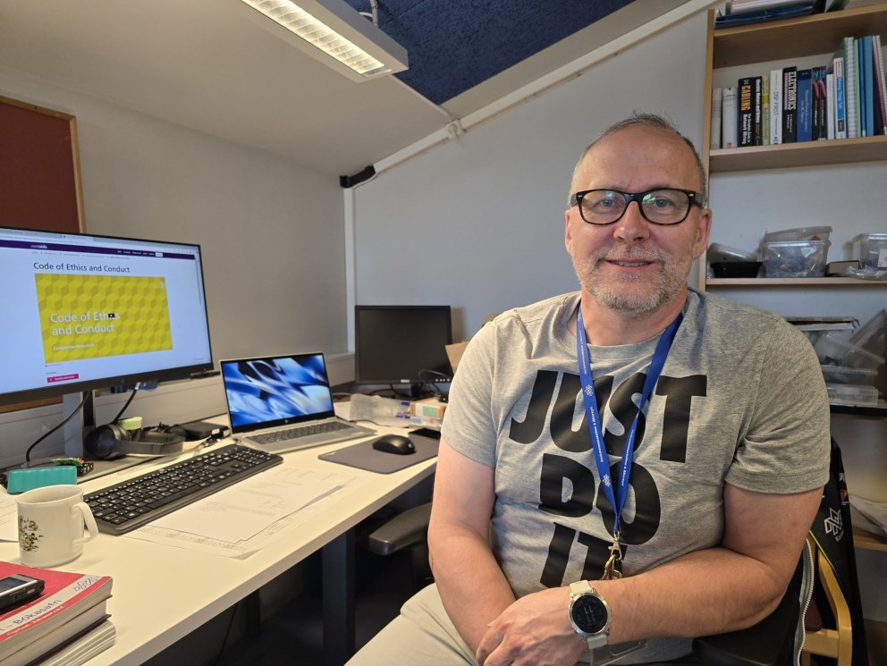 Þórhallur Tómas Buchholz, kennari í rafiðngreinum í VMA.