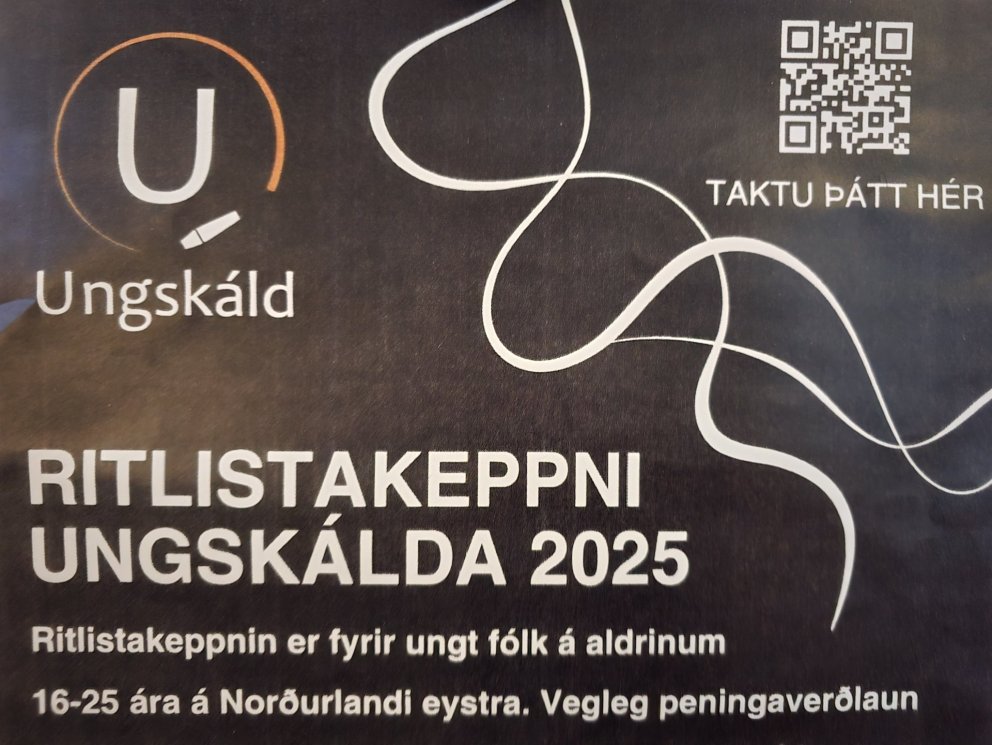 Frestur til að senda verk í ritlistakeppni Ungskálda rennur út í kvöld