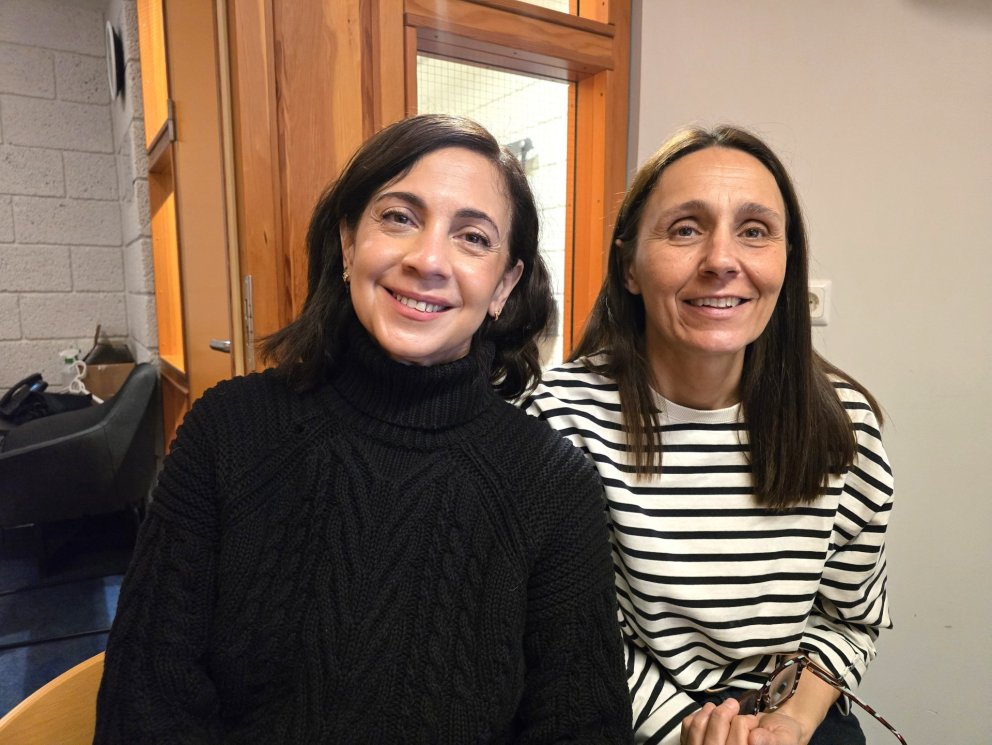 Sadia Diaz (til vinstri) og Luz Banos.