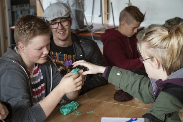 Nýnemar í nýnemaferð á Hólavatni í síðustu viku.