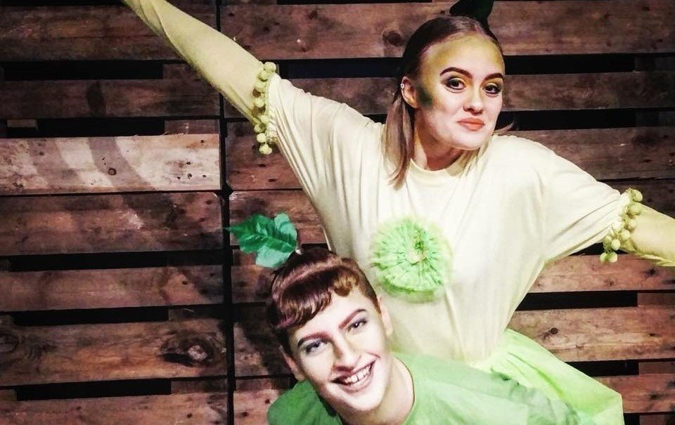 Tvær af leikkonunum í Ávaxtakörfunni.