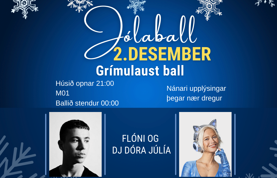 Flóni og DJ Júlía sjá um að halda uppi fjörinu.