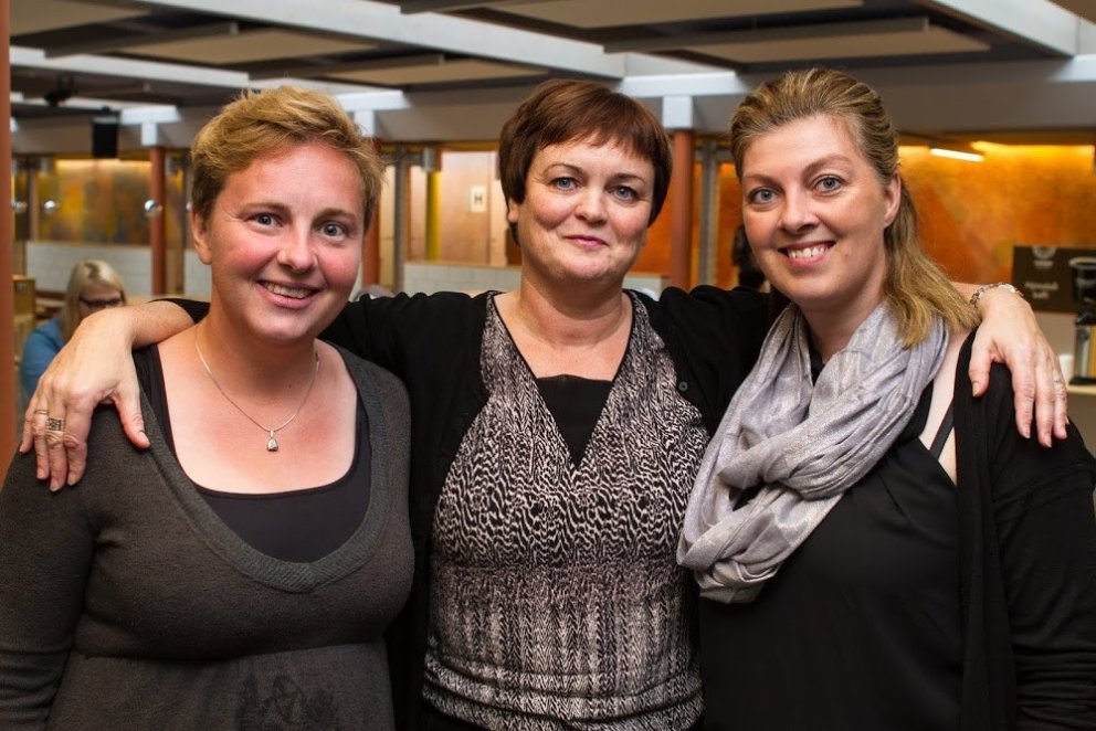 Frá vinstri: Halla, Björk og Hrafnhildur. Mynd: HF