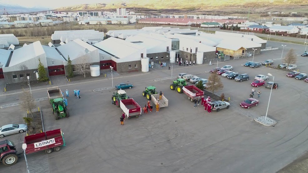 Dróna-myndband frá dimmision