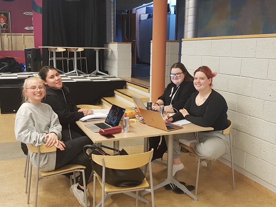 Lærdómskvöld í Gryfjunni sl. fimmtudagskvöld.