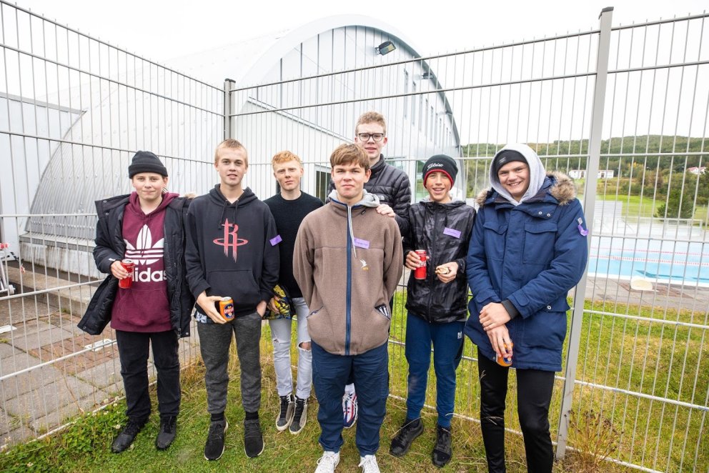 Í nýnemaferðinni á Laugum í Reykjadal.