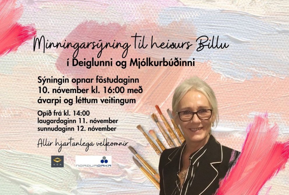 Myndlistarsýning í minningu Billu