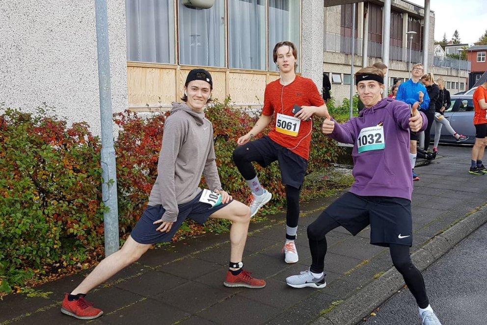 Hressir hlaupagarpar.