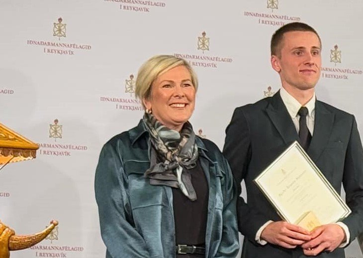 Sigurður Bergmann Sigmarsson og Halla Tómsdóttir forseti Íslands. Mynd: Hildur Ingvarsdóttir.