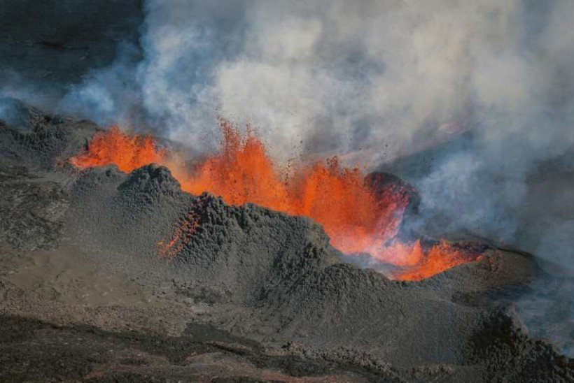 Eldgosið í Holuhrauni. Mynd: MBL.
