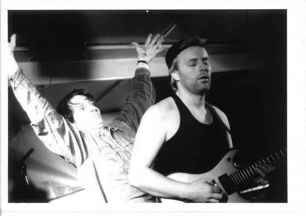 Skúli Gauta og Baldvin B. Ringsted árið 1990.