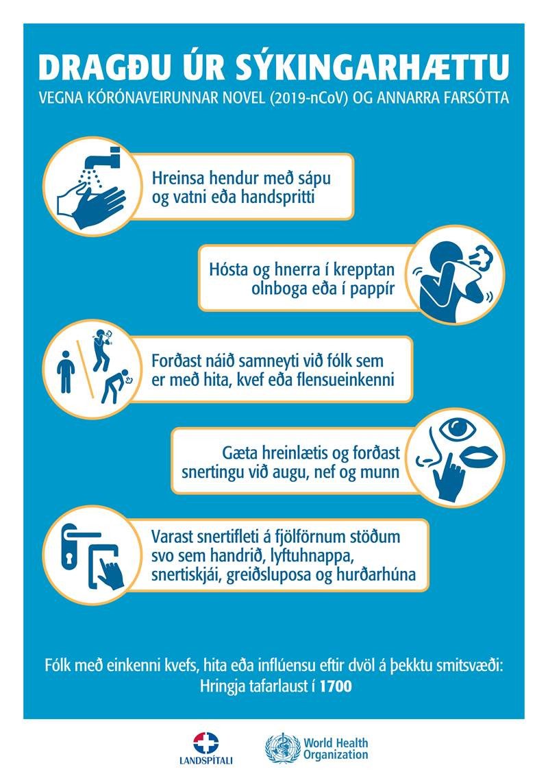 Frá skólanum vegna COVID-19