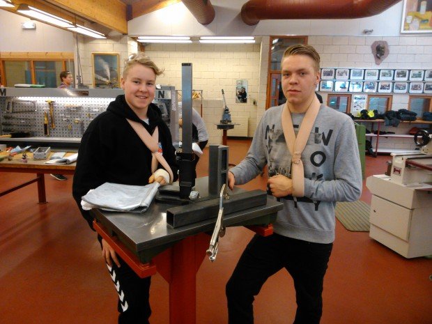 Aron (t.v) og Elvar Frans. Mynd: Hörður Óskarsson.