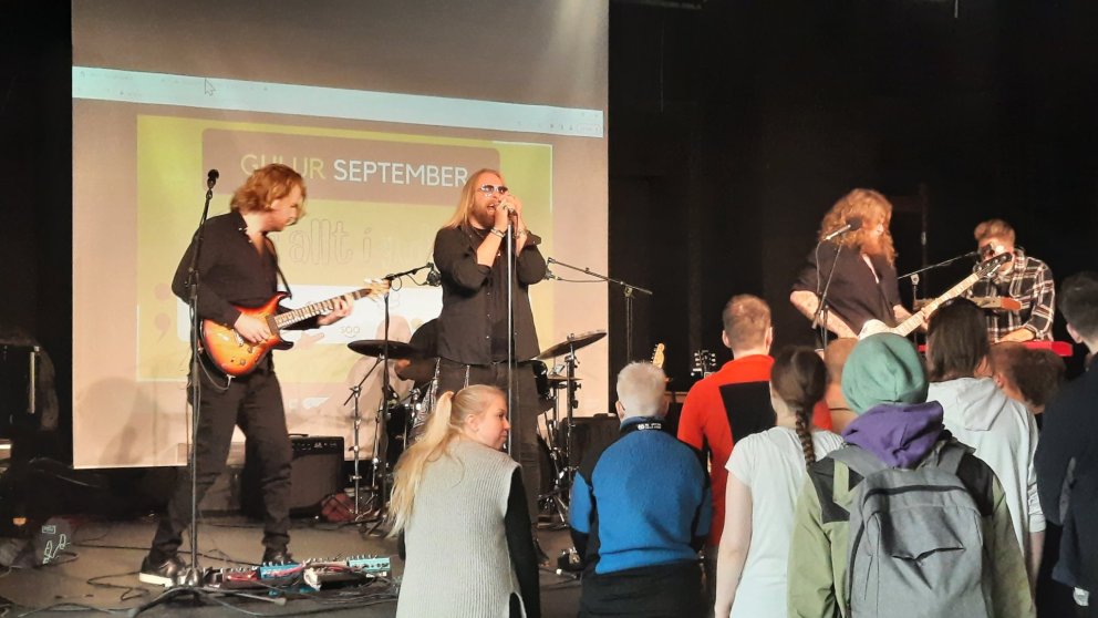 Eyþór Ingi og félagar í Gryfjunni í dag.