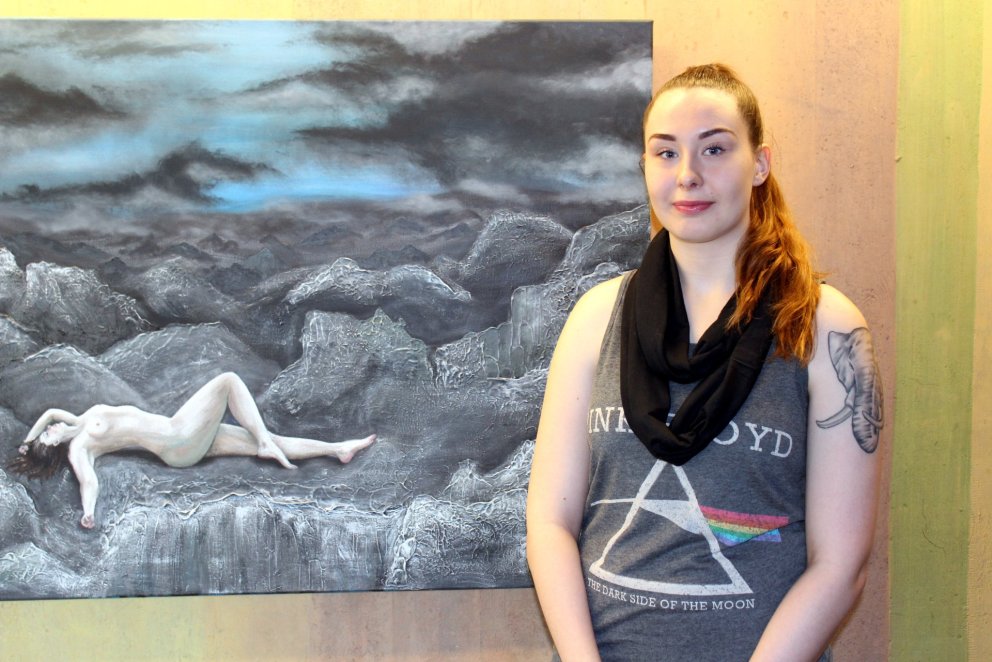 Filippía Svava Gautadóttir við