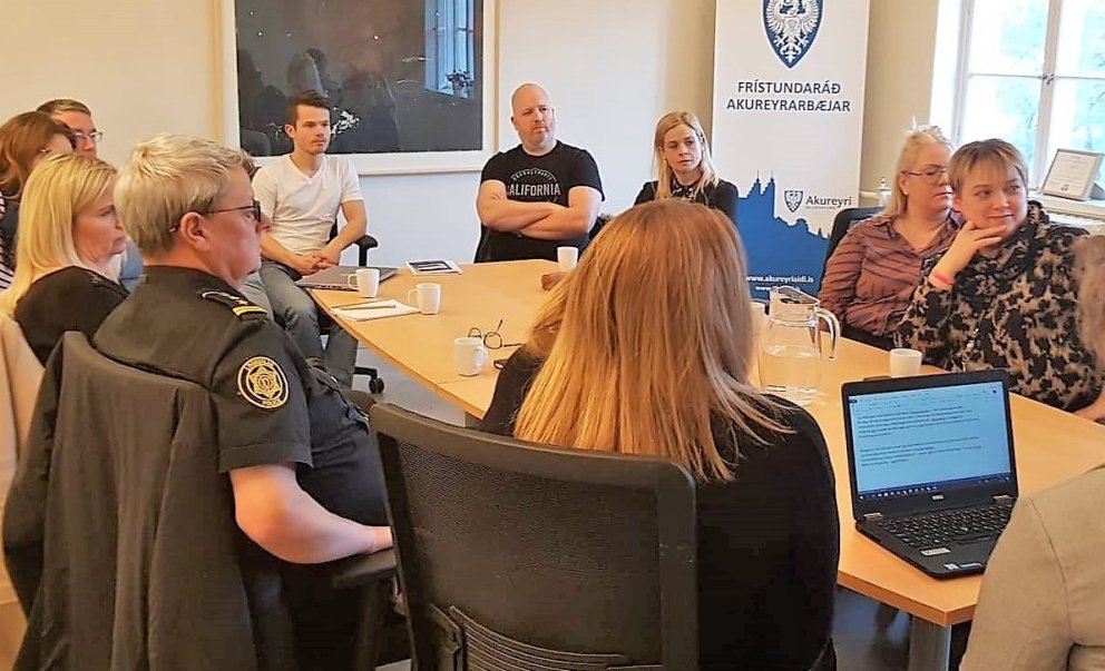 Frá forvarnafundinum í gær.