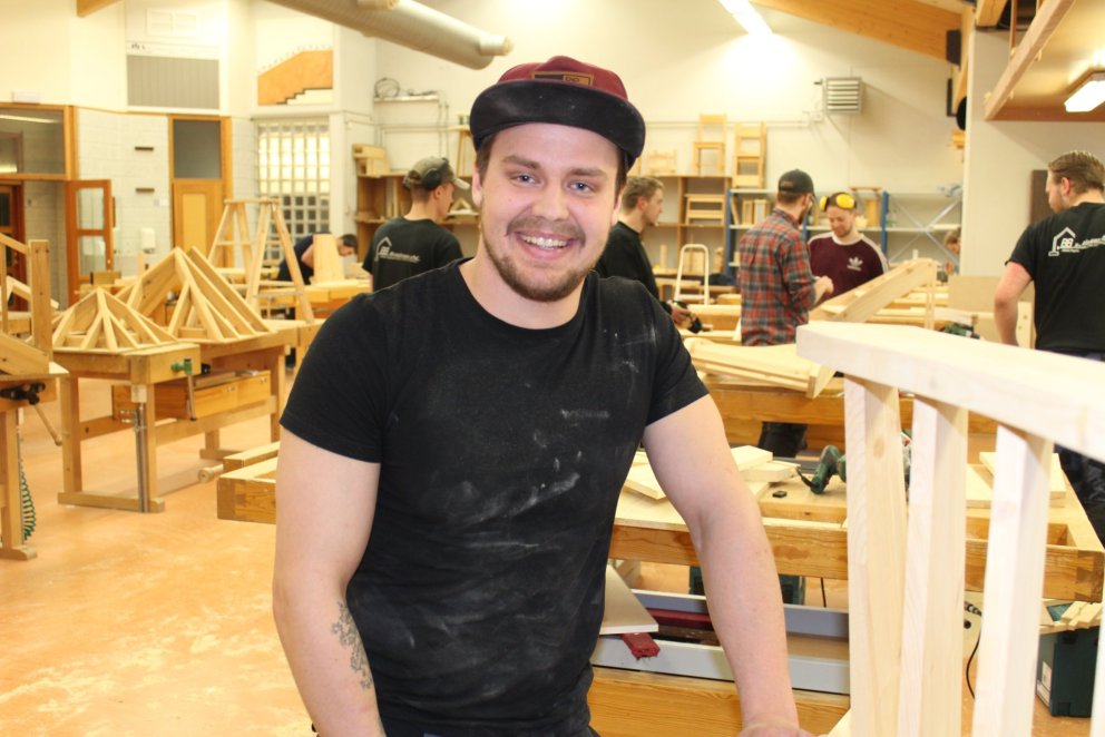 Hafþór Grant, húsasmíðanemi á síðasta ári.