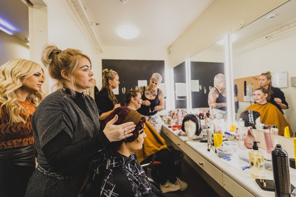 Harpa í Samkomuhúsinu. Mynd: Auðunn Níelsson.