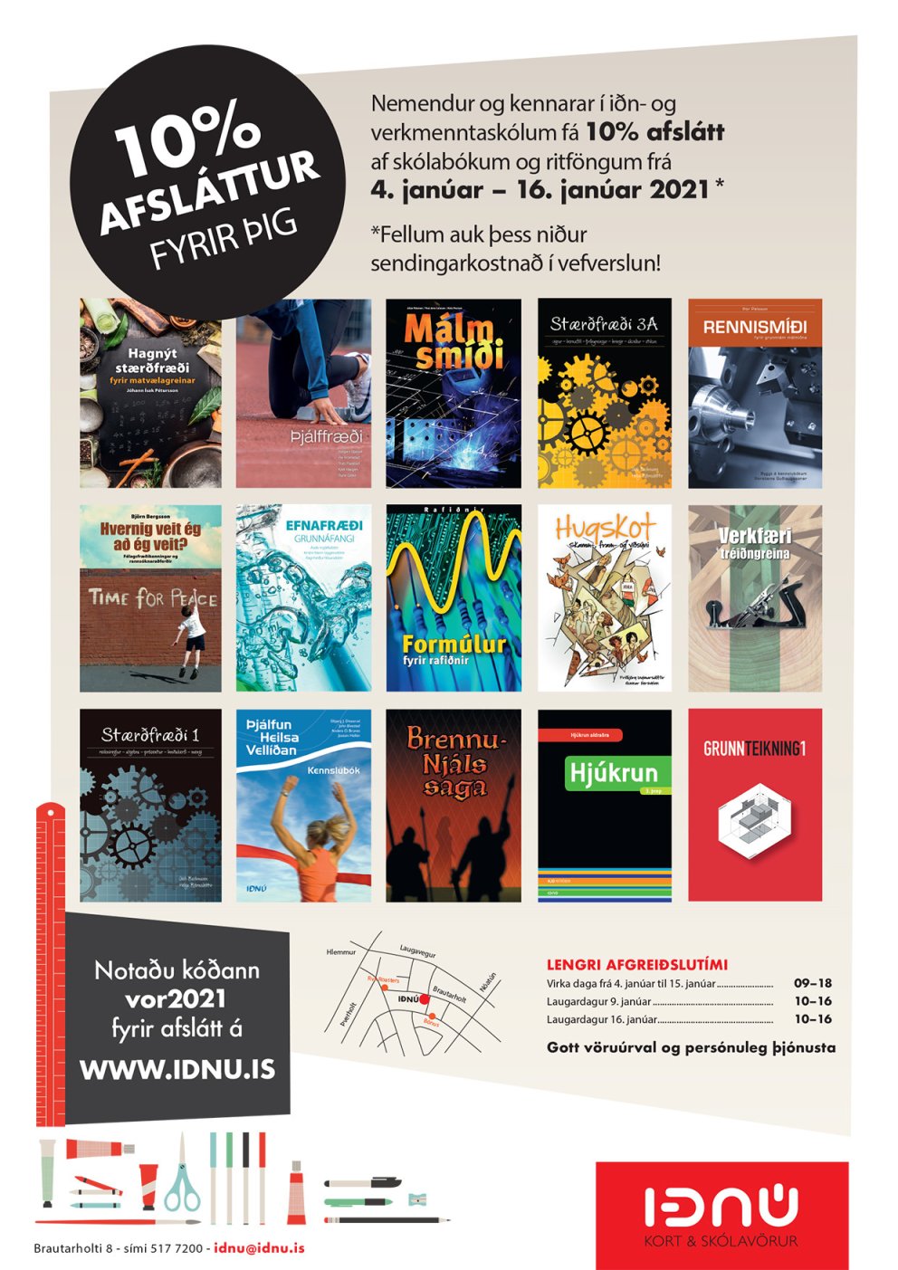 Afsláttur hjá Iðnú