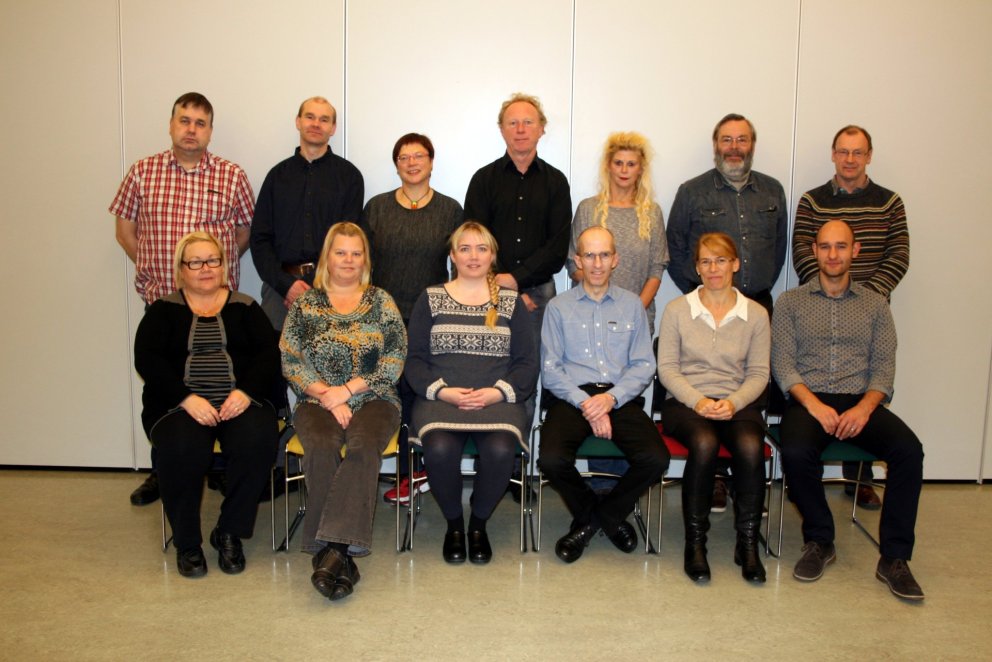 Þátttakendur frá löndunum sex á fundinum í VMA.