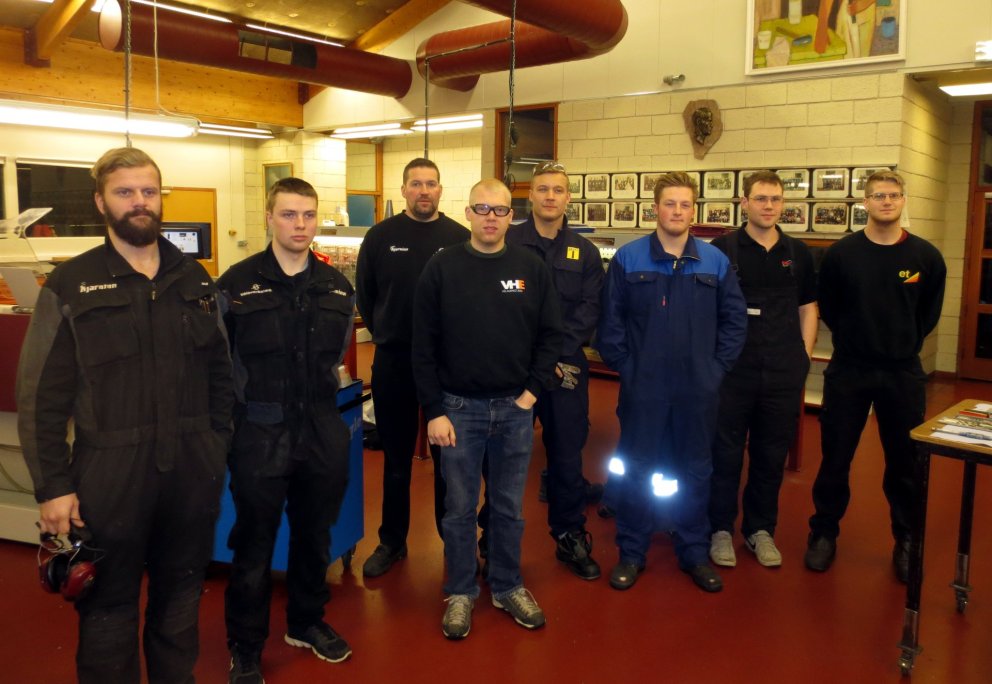 Þeir þreyttu sveinsprófið í vélvirkjun í VMA.