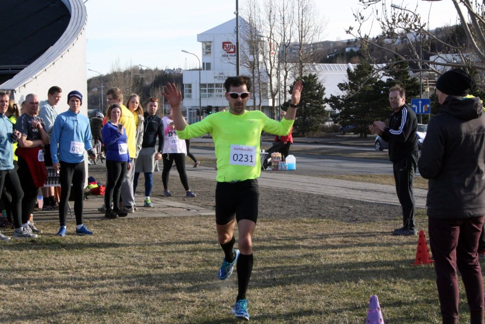 Frá vorhlaupinu sl. vor.