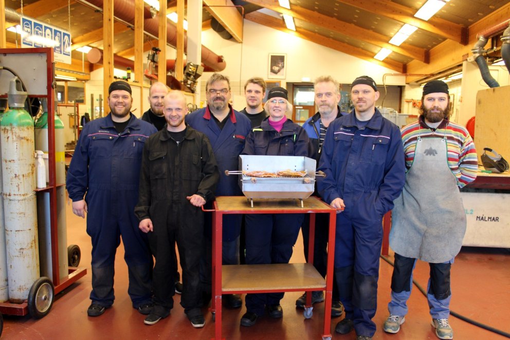 Þátttakendur í lok námskeiðsins í dag.