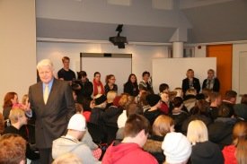 Forseti Íslands í VMA í tengslum við forvarnardaginn