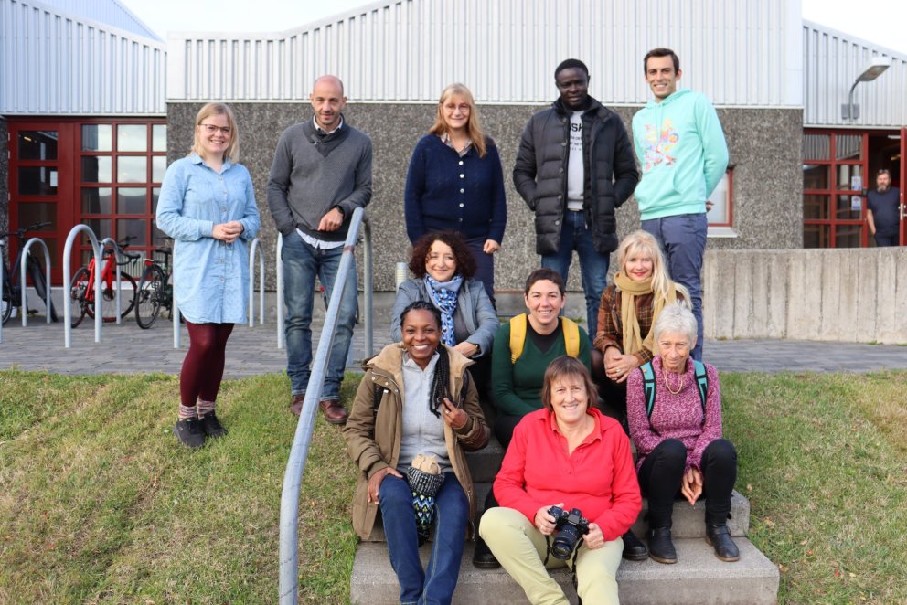 Frönsku gestirnir ásamt Dagnýju H. Valbergsdóttur.