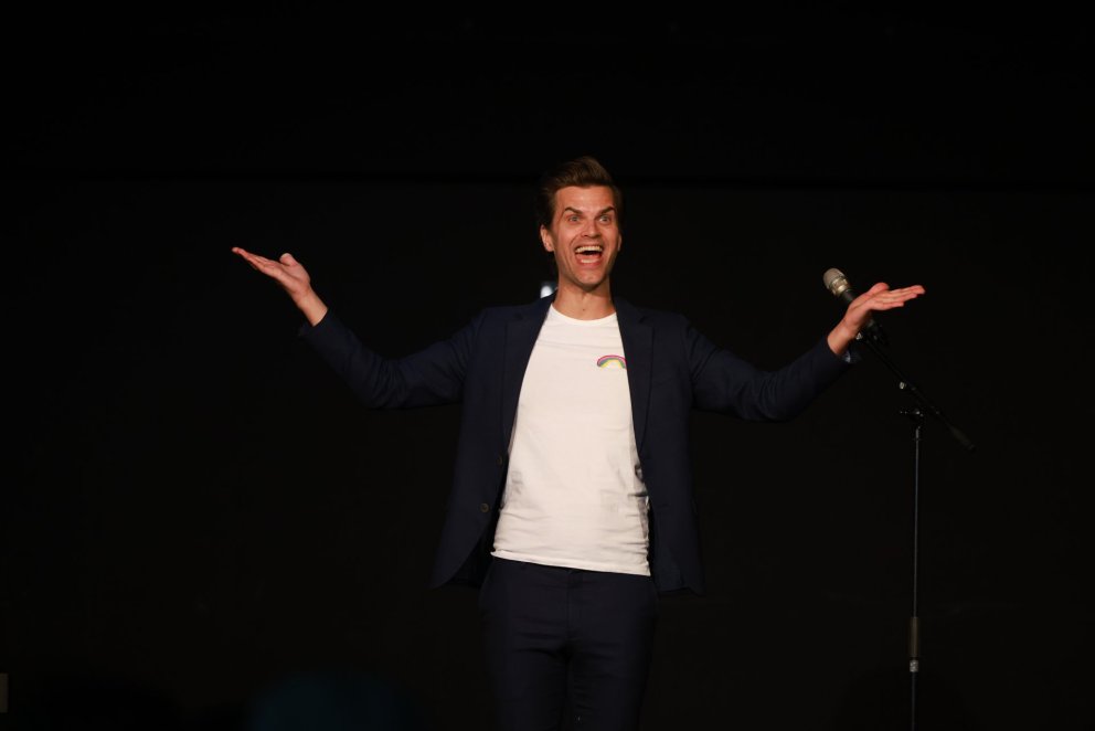 Bjarni Snæbjörnsson í Gryfjunni. Mynd: HF