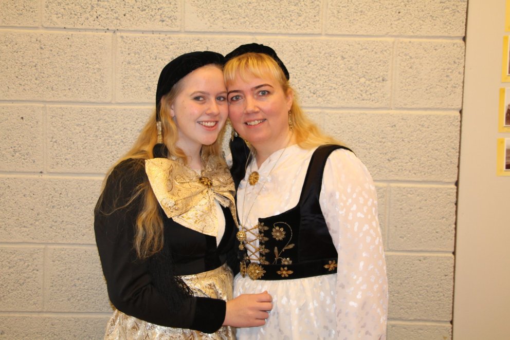 Þjóðlegar í tilefni dagsins.