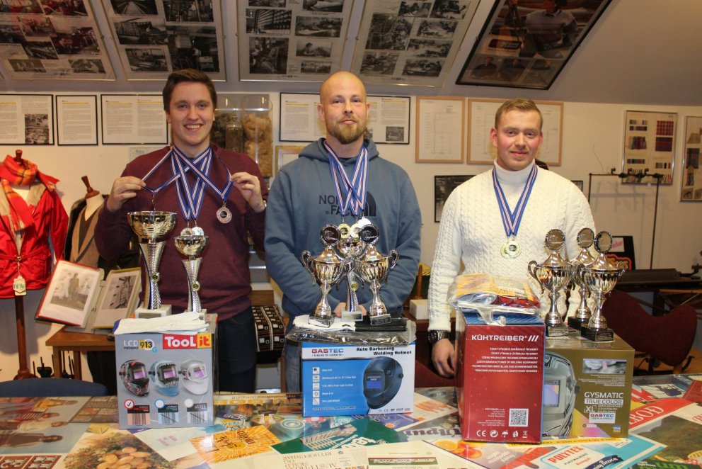 Íslandsmeistarinn, Andre Sandö, lengst til hægri.